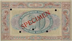 20 Francs Spécimen SWITZERLAND  1911 P.12s XF