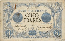 5 Francs NOIR FRANCIA  1873 F.01.24 BC