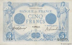 5 Francs BLEU FRANCE  1916 F.02.44