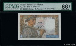 10 Francs MINEUR FRANKREICH  1944 F.08.10