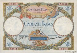 50 Francs LUC OLIVIER MERSON FRANCE  1928 F.15.02 VF+