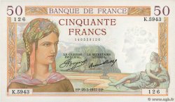 50 Francs CÉRÈS FRANCIA  1937 F.17.36