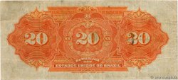 20 Mil Reis BRAZIL  1912 P.045 F+