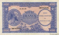 1000 Francs DEMOKRATISCHE REPUBLIK KONGO  1962 P.002a fVZ