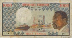 1000 Francs GABON  1974 P.03a TB