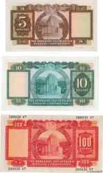 5, 10 et 100 Dollars HONG KONG  1969 P.181 au P.183 XF - AU