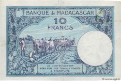 10 Francs Numéro radar MADAGASCAR  1937 P.036 SUP