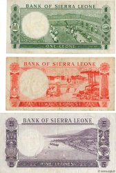 1, 2 et 5 Leones SIERRA LEONE  1964 P.01 à P.03 TB