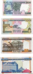 500, 1000, 5000 et 10000 Shillings TANZANIA  1997 P.30 au P.33 FDC