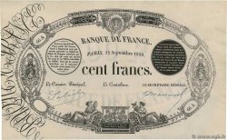 100 Francs 1848 Transposé Non émis FRANKREICH  1859 F.A25.00x