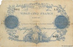 25 Francs type 1870 Paris Petit numéro FRANCIA  1870 F.A43.01
