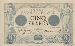 5 Francs NOIR FRANCIA  1873 F.01.17