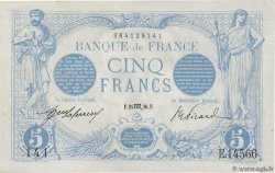 5 Francs BLEU FRANCIA  1916 F.02.44