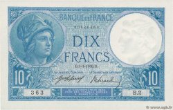 10 Francs MINERVE Petit numéro FRANKREICH  1916 F.06.01