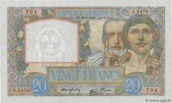 20 Francs TRAVAIL ET SCIENCE FRANCIA  1941 F.12.17
