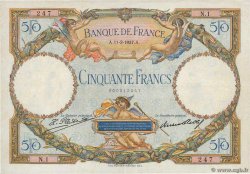50 Francs LUC OLIVIER MERSON Petit numéro FRANCE  1927 F.15.01 TTB+