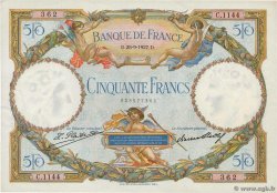 50 Francs LUC OLIVIER MERSON FRANCIA  1927 F.15.01 EBC