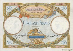 50 Francs LUC OLIVIER MERSON FRANCE  1930 F.15.04 AU-
