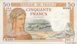 50 Francs CÉRÈS FRANCIA  1936 F.17.30
