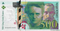 500 Francs PIERRE ET MARIE CURIE FRANKREICH  1994 F.76.01 ST