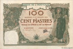 100 Piastres FRANZÖSISCHE-INDOCHINA Haïphong 1925 P.020 fSS to SS
