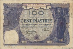 100 Piastres INDOCINA FRANCESE Saïgon 1919 P.039 MB