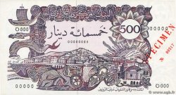 500 Dinars Spécimen ALGERIEN  1970 P.129s fST+