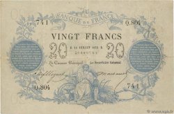 20 Francs type 1871 FRANKREICH  1872 F.A46.03