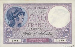 5 Francs FEMME CASQUÉE FRANCE  1918 F.03.02 AU-
