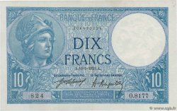 10 Francs MINERVE FRANKREICH  1921 F.06.05