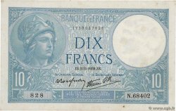 10 Francs MINERVE modifié FRANCIA  1939 F.07.01