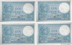 10 Francs MINERVE modifié Consécutifs FRANCE  1939 F.07.09 AU