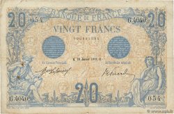 20 Francs BLEU FRANCE  1913 F.10.03 F+