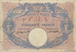 50 Francs BLEU ET ROSE FRANKREICH  1893 F.14.05 S