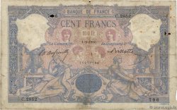 100 Francs BLEU ET ROSE FRANKREICH  1900 F.21.13 SGE