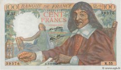 100 Francs DESCARTES FRANKREICH  1943 F.27.03