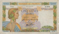 500 Francs LA PAIX FRANCIA  1944 F.32.46 BC