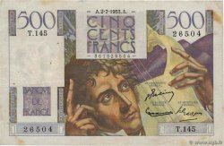 500 Francs CHATEAUBRIAND FRANKREICH  1953 F.34.13