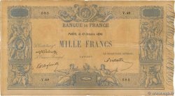 1000 Francs BLEU ET ROSE FRANKREICH  1890 F.36.02