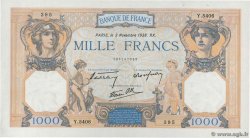 1000 Francs CÉRÈS ET MERCURE type modifié FRANCE  1938 F.38.32 SPL