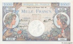 1000 Francs COMMERCE ET INDUSTRIE FRANKREICH  1940 F.39.01