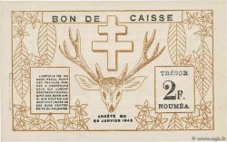 2 Francs NOUVELLE CALÉDONIE  1943 P.56b fST