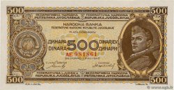 500 Dinara YOUGOSLAVIE  1946 P.066a