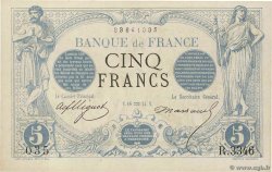 5 Francs NOIR FRANCE  1874 F.01.25 SPL