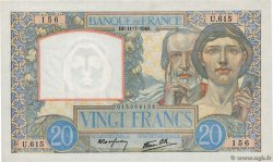 20 Francs TRAVAIL ET SCIENCE FRANCIA  1940 F.12.04