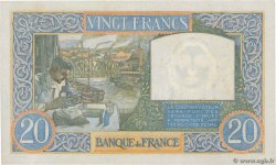 20 Francs TRAVAIL ET SCIENCE FRANCE  1940 F.12.11 XF+