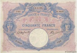 50 Francs BLEU ET ROSE FRANCIA  1904 F.14.16