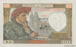 50 Francs JACQUES CŒUR FRANKREICH  1941 F.19.06 VZ