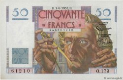 50 Francs LE VERRIER FRANCIA  1951 F.20.18