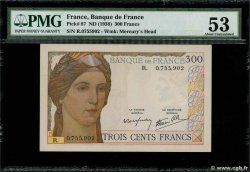300 Francs FRANCE  1939 F.29.03 XF-